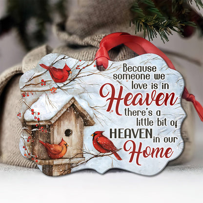 Memorial Cardinal In Our Home Metal Ornament - Christmas Ornament - Christmas Gift