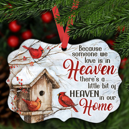 Memorial Cardinal In Our Home Metal Ornament - Christmas Ornament - Christmas Gift