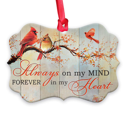 Memorial Cardinal Metal Ornament - Christmas Ornament - Christmas Gift