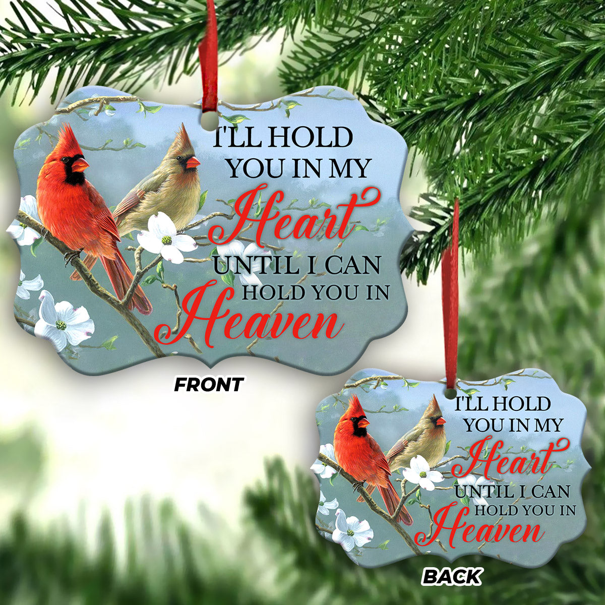 Memorial Cardinal Ornament 1 - Christmas Ornament - Ciaocustom
