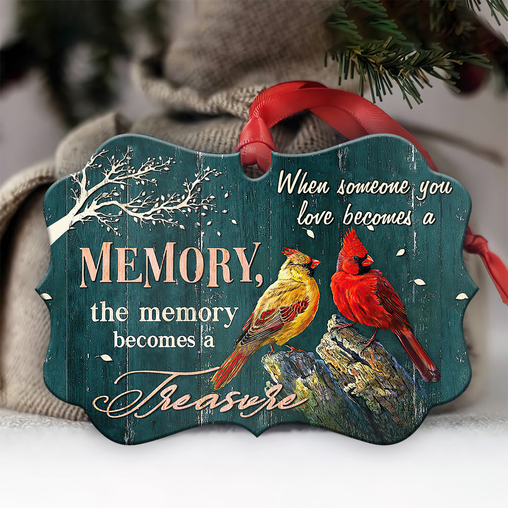 Memorial Cardinal Treasure Metal Ornament - Christmas Ornament - Christmas Gift