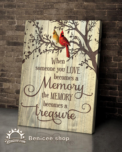 Memorial Gift Canvas - Heaven Cardinals Treasure Beach House Canvas - Canvas Decor Ideas