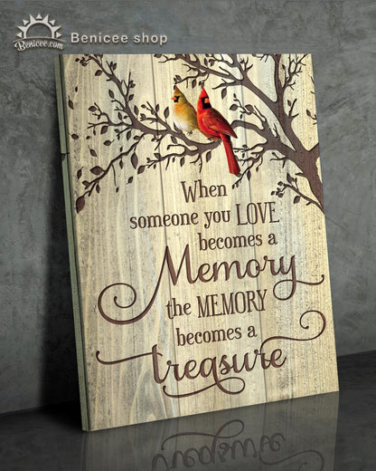 Memorial Gift Canvas - Heaven Cardinals Treasure Beach House Canvas - Canvas Decor Ideas