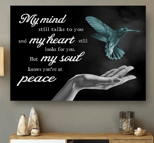 Memorial Hummnig Bird My Mind Still Talk To You Canvas - Canvas Decor Ideas