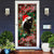 Meowy Christmas Door Cover - Black Cat Door Cover - Christmas Outdoor Decoration