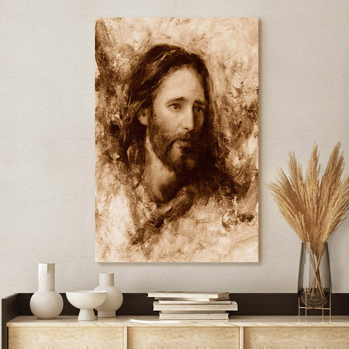 Merciful Savior Canvas Wall Art - Jesus Picture - Jesus Portrait Canvas