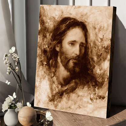 Merciful Savior Canvas Wall Art - Jesus Picture - Jesus Portrait Canvas