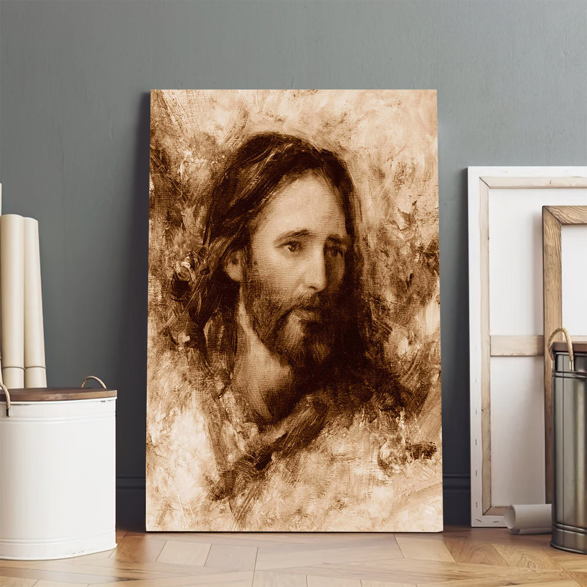 Merciful Savior Canvas Wall Art - Jesus Picture - Jesus Portrait Canvas