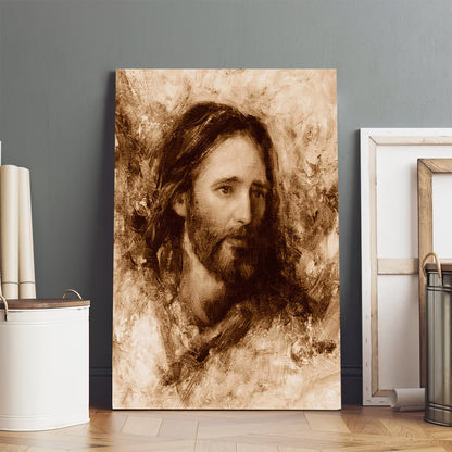 Merciful Savior Canvas Wall Art - Jesus Picture - Jesus Portrait Canvas