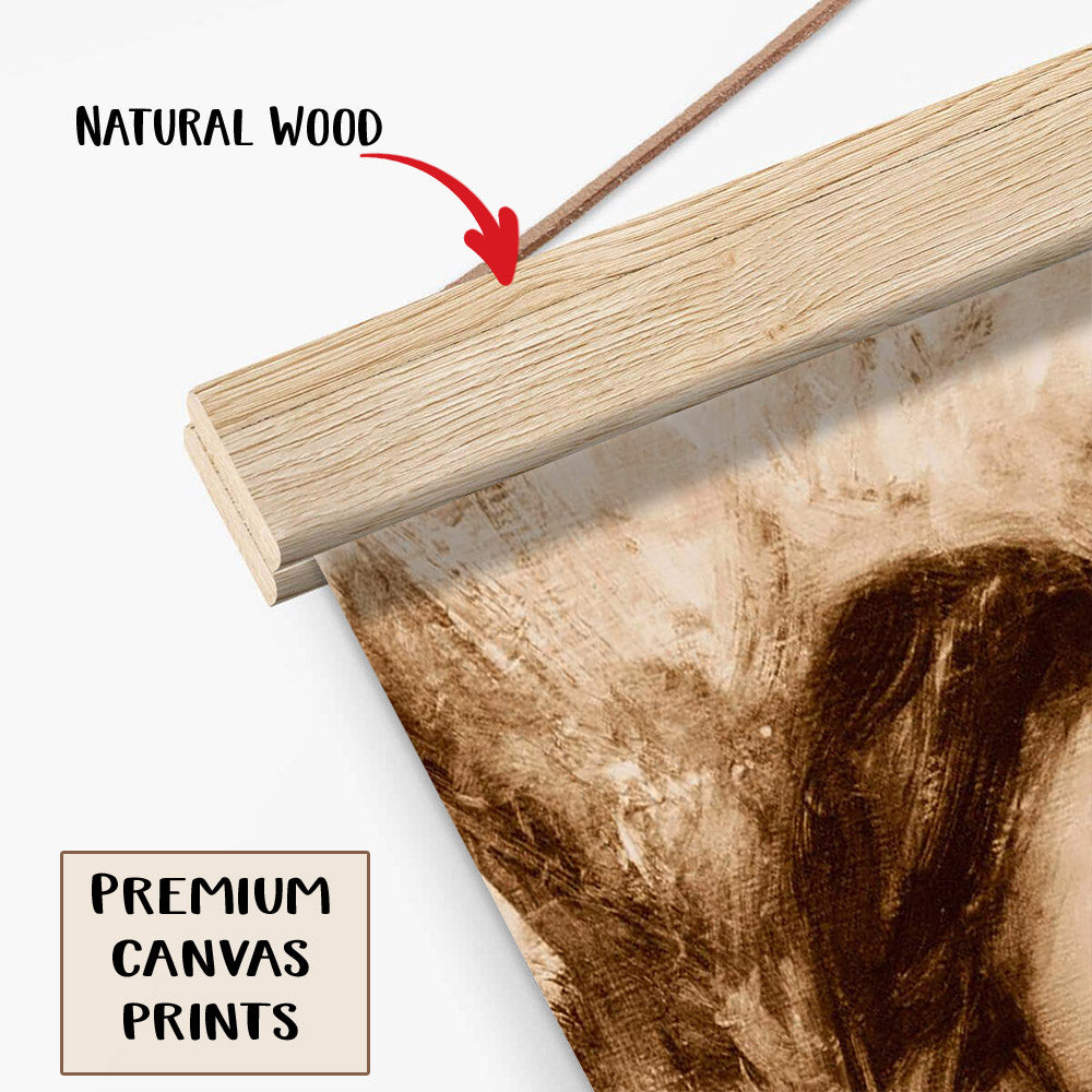 Merciful Savior Hanging Canvas Wall Art - Jesus Picture - Jesus Portrait Canvas - Religious Canvas