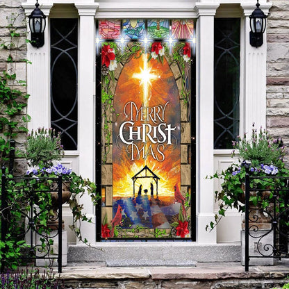 Merry Christmas Door Cover - Christmas Outdoor Decoration