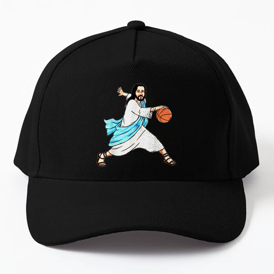 Merry Christmas Jesus Play Basketball Funny Holiday Gifts Cap