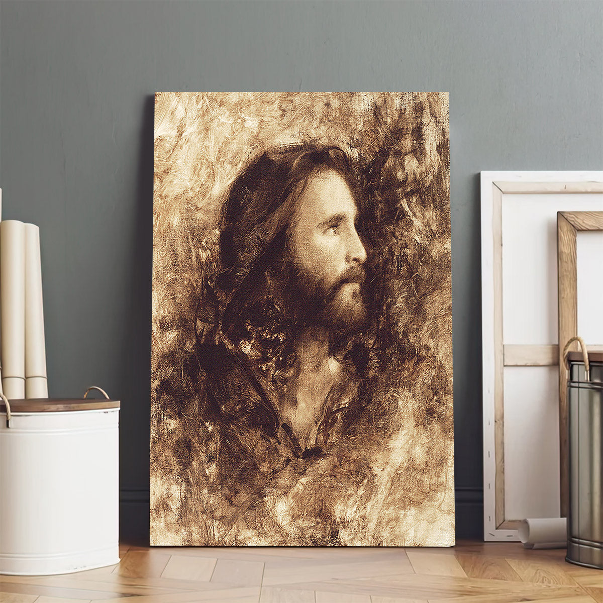Messiah Canvas Wall Art - Jesus Picture - Jesus Portrait Canvas