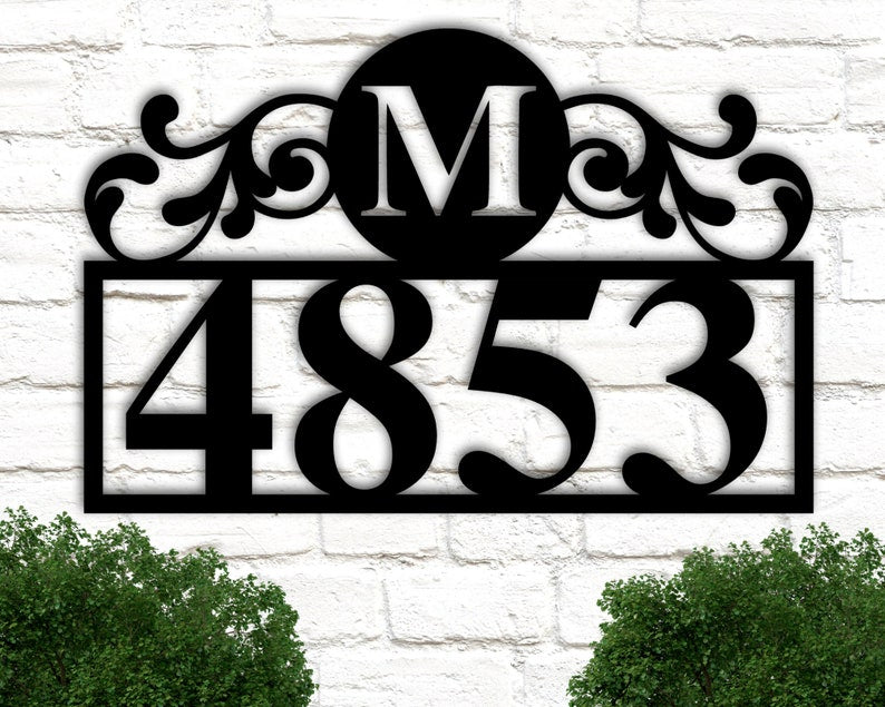 Metal Custom Address Sign - Realtor Client Gift - Address Sign - Address Plaque - Personalized Gift For New Home Owner Gift