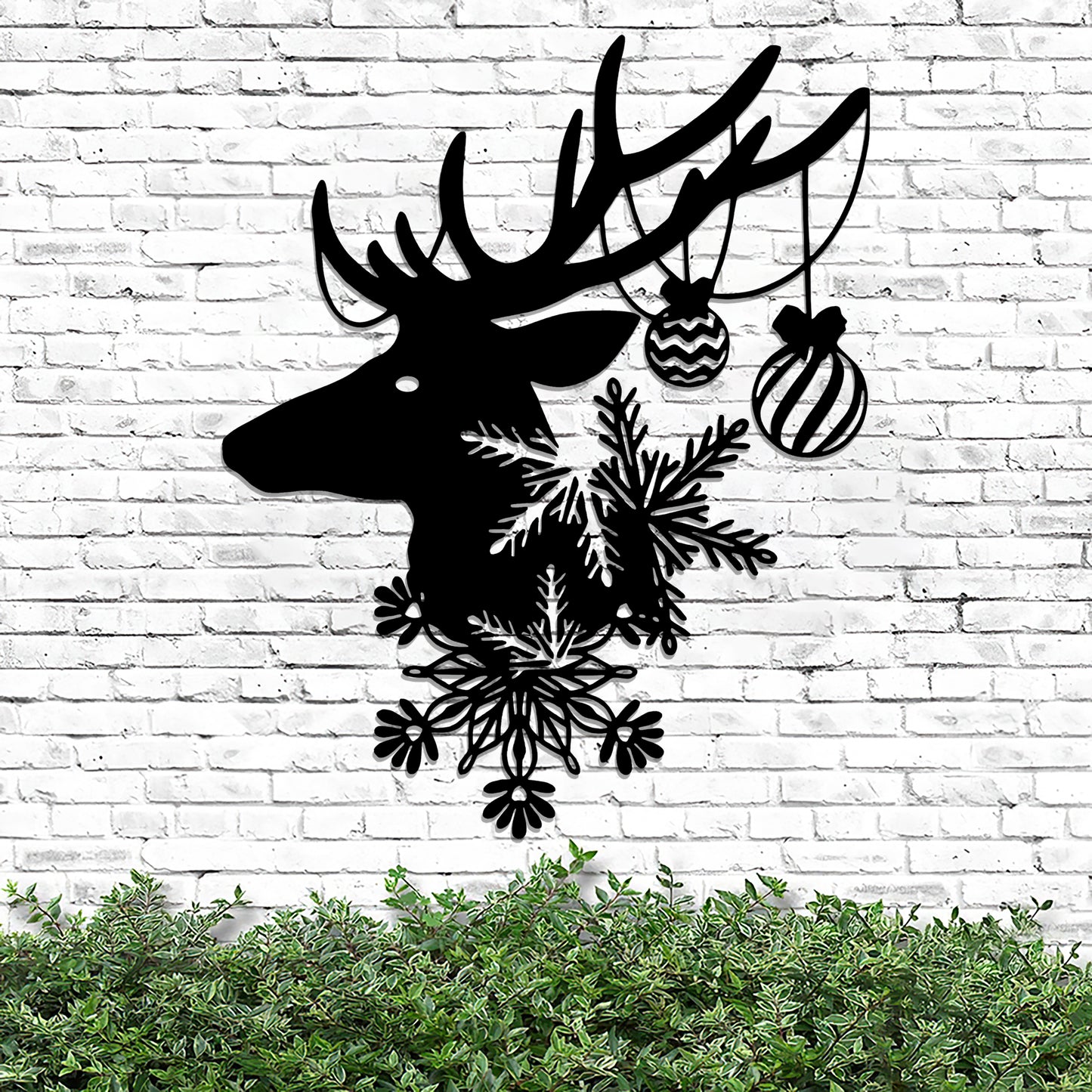 Metal Deer Wall Art - Deer Metal Sign - Christmas Metal Wall Art - Ciaocustom