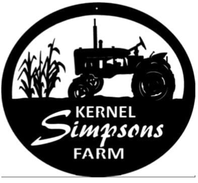 Cornbread Metal Sign Metal Tractor Cornstalk Sign Corn Farm Dign Metal Wall Art Metal House ...