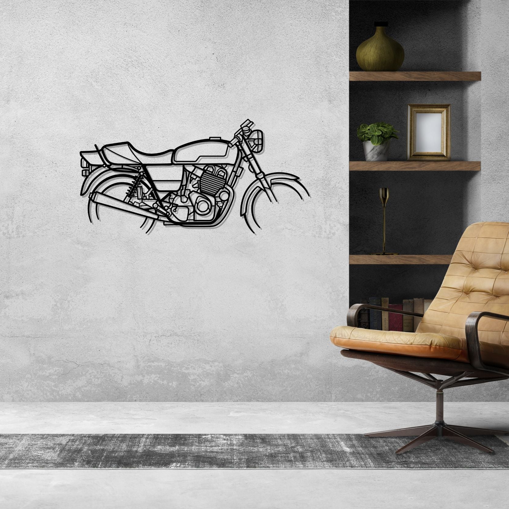 Metal Wall Art Motorcycle - Metal Motorcycle Signs - Metal Signs For Garage - Garage Decorations