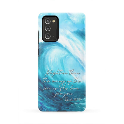 Mightier Than The Waves Of The Sea Christian Phone Case - Inspirational Bible Scripture iPhone Cases