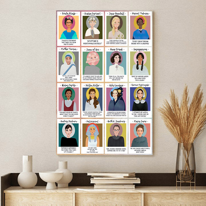Mighty Woman Poster Prints - Religious Canvas Painting - Wall Art Decor