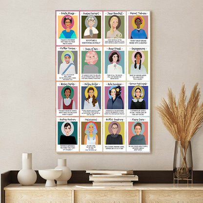 Mighty Woman Poster Prints - Religious Canvas Painting - Wall Art Decor