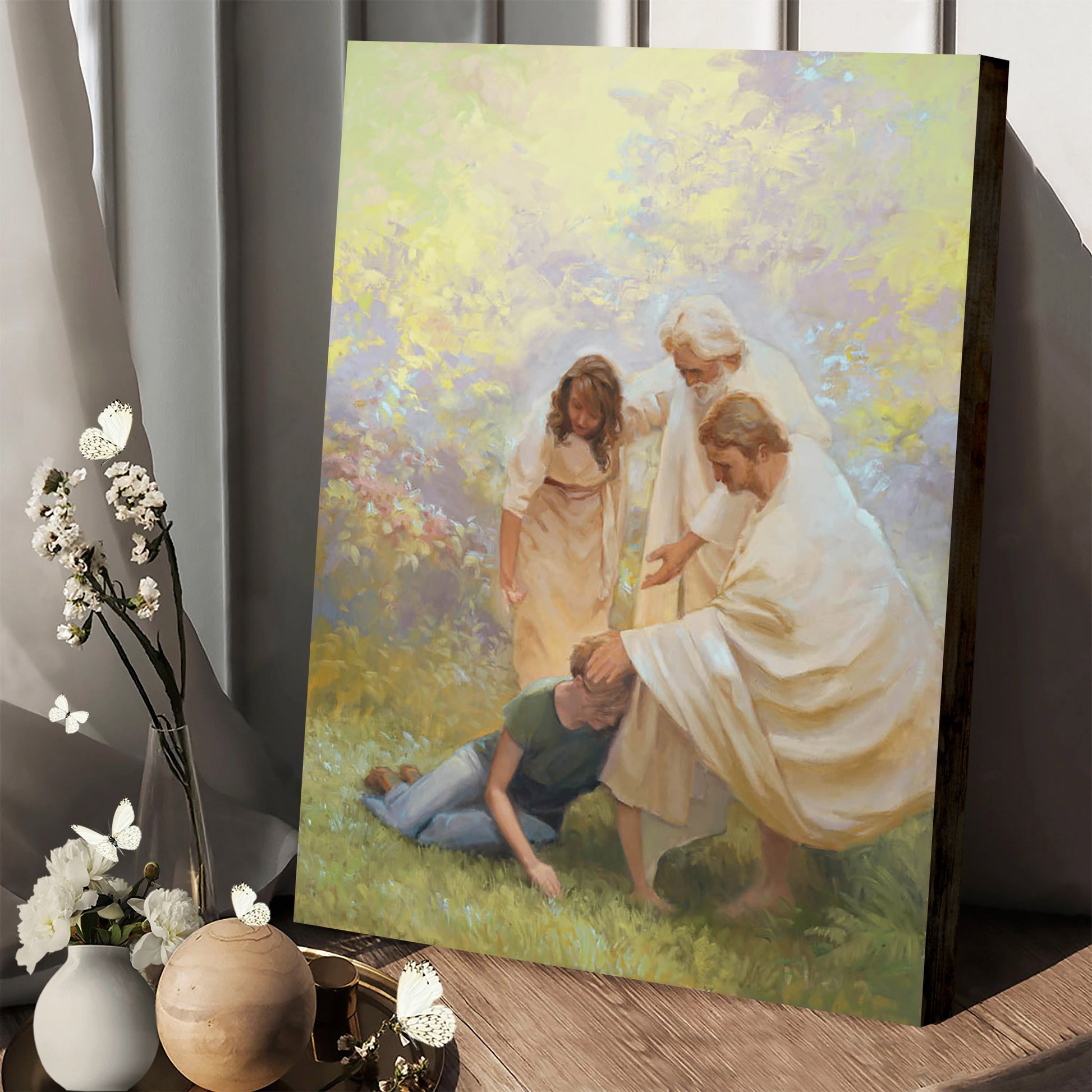 Ministering Canvas Picture - Jesus Canvas Wall Art - Christian Wall Art