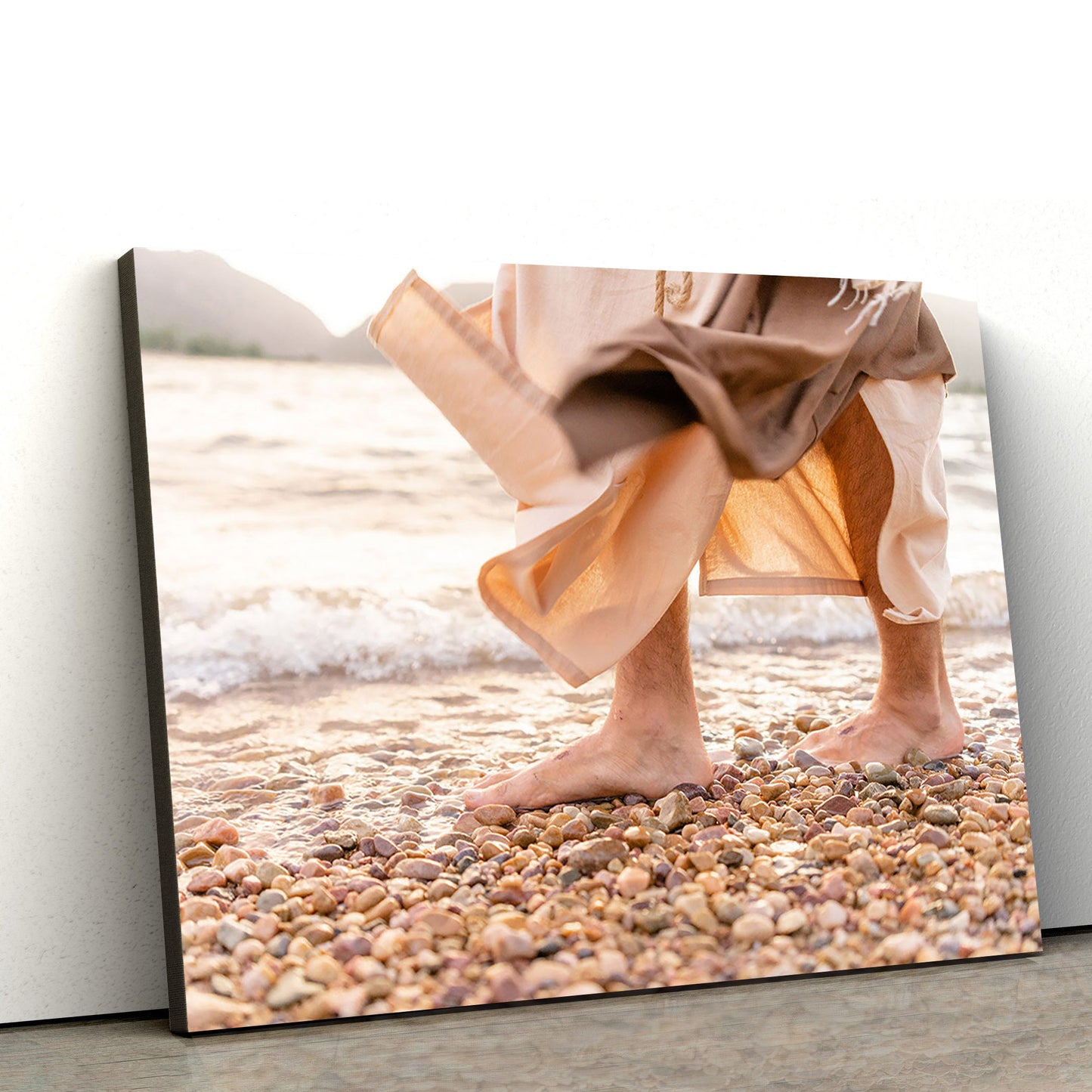 Miracles The Feet Of Jesus Canvas Wall Art - Christian Wall Decor