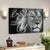 Jesus God Landscape Canvas Prints - God Wall Art - Be Still And Know That I Am God - Black And White Lion - Ciaocustom