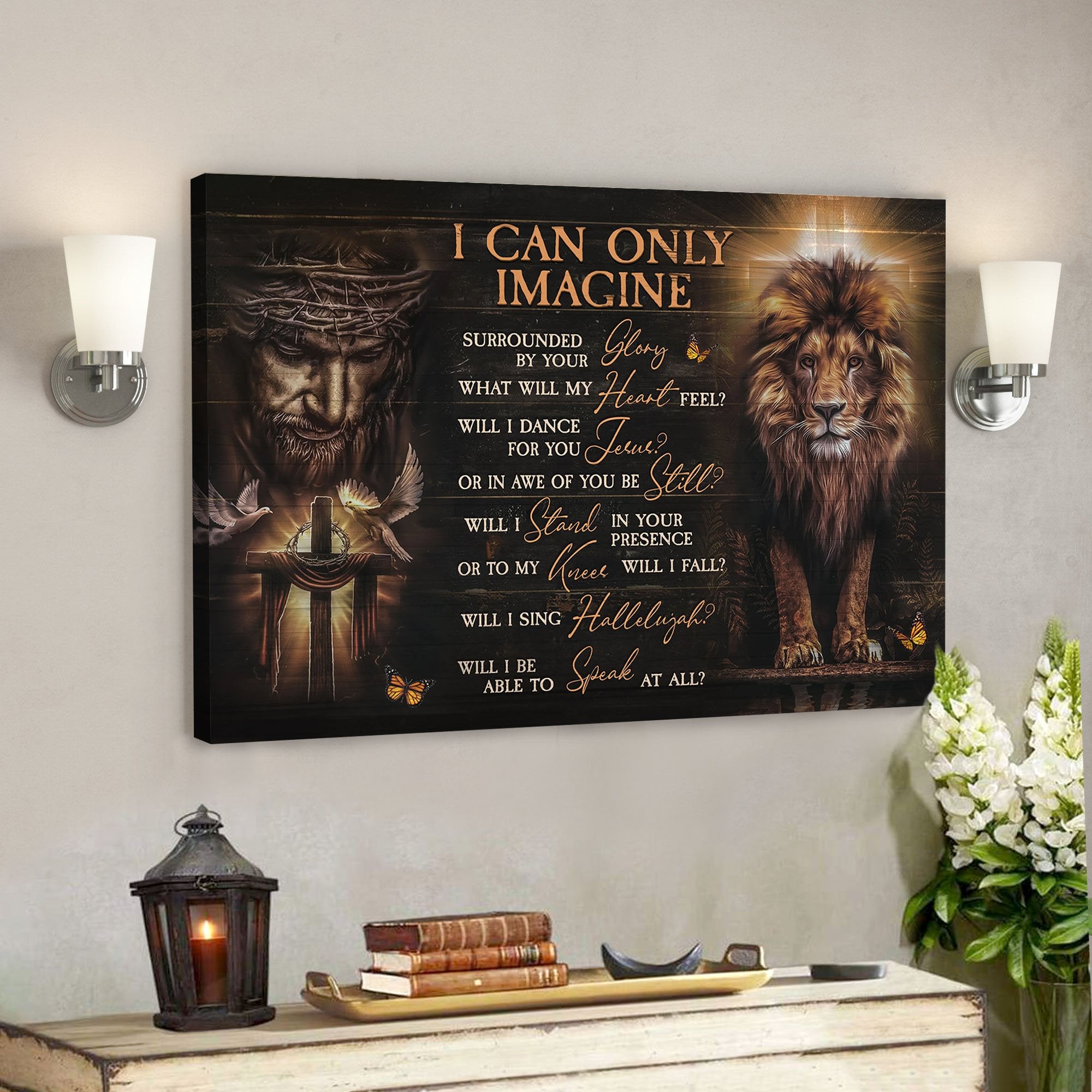 Jesus And The Lion Of Judah Wall Art