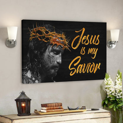 Jesus Is My Savior Canvas Wall Art - Bible Verse Canvas - God Canvas - Scripture Canvas Wall Art - Ciaocustom