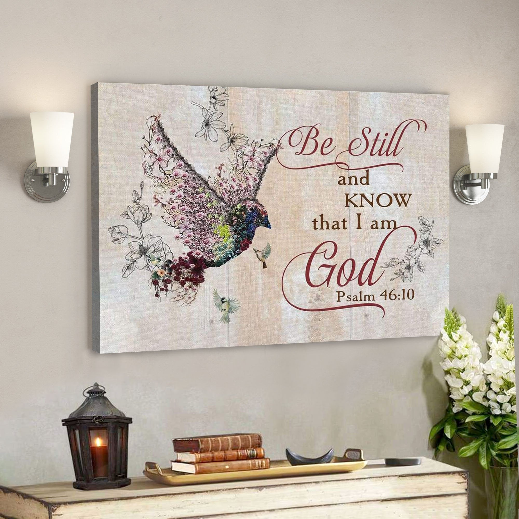 God Canvas Prints - Jesus Canvas Art - Be Still And Know That I Am God ...