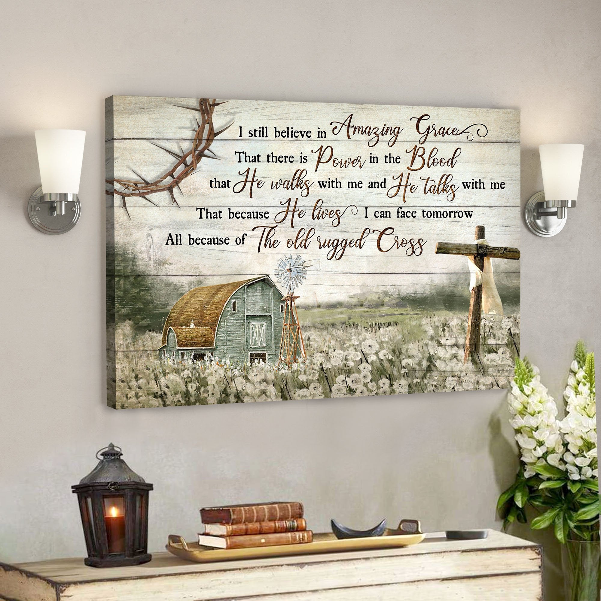Jesus God Landscape Canvas Prints - God Wall Art - I Still Believe In Amazing Grace - Ciaocustom