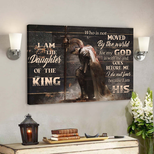 I Am The Daughter Of The King - Do Not Fear Because I Am His Canvas Wall Art - Bible Verse Canvas - God Canvas - Scripture Canvas Wall Art - Ciaocustom