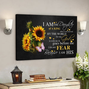 Bible Verse Canvas - God Canvas - Daughter Of King Canvas Wall Art - Scripture Canvas Wall Art - Ciaocustom
