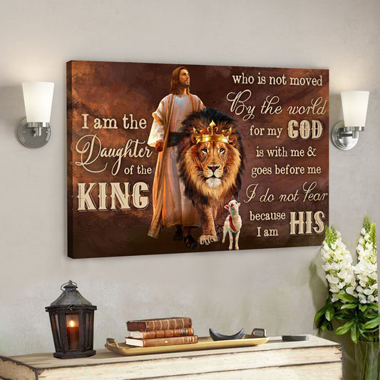 I Am The Daughter Of The King Lion God Canvas