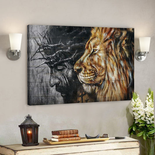 Lion of Judah Canvas - Bible Verse Canvas - God Canvas - Scripture Canvas Wall Art - Ciaocustom
