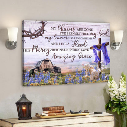 His Mercy Reigns Unending Love - Bible Verse Canvas - God Canvas - Scripture Canvas Wall Art - Ciaocustom