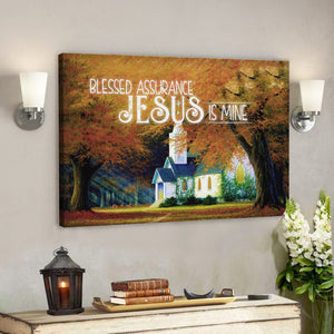 Blessed Assurance Jesus Is Mine Canvas Wall Art