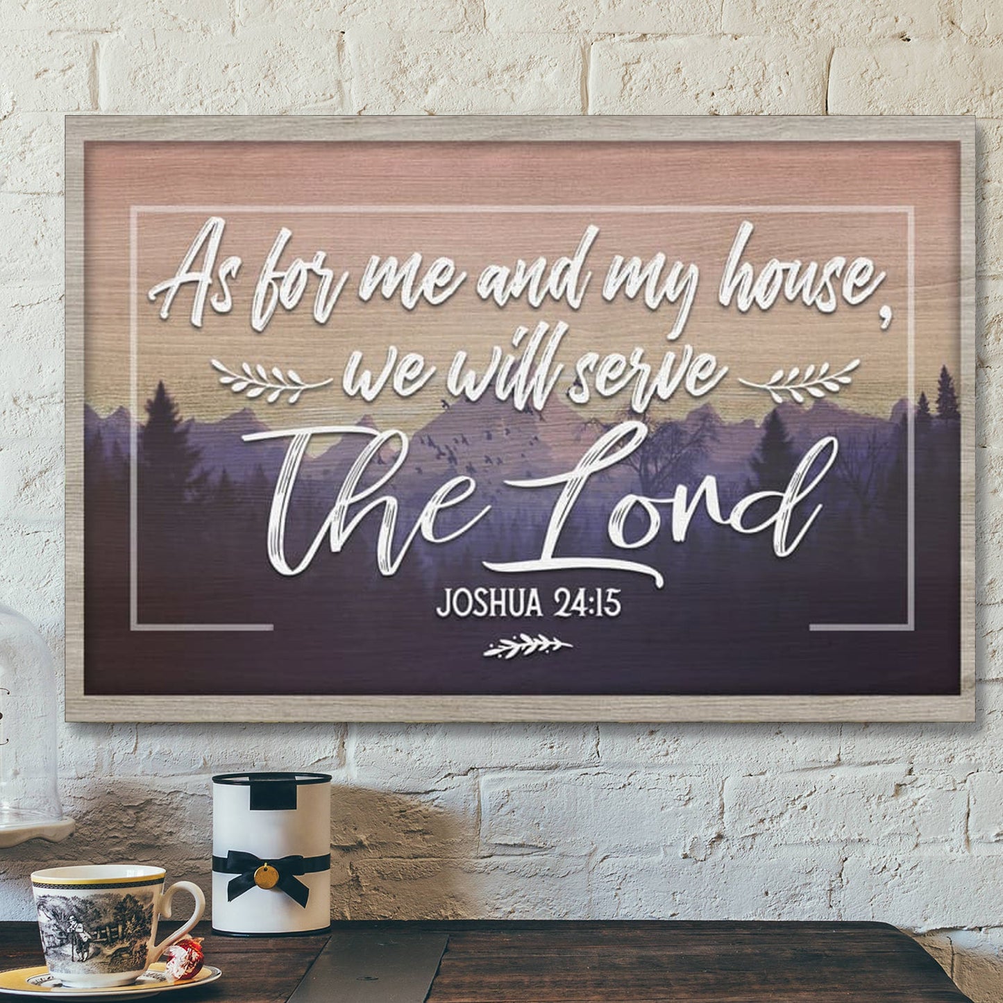 Bible Verse Canvas - Joshua 2514 Kjv As For Me And My House We Will Serve The Lord Canvas - Scripture Canvas Wall Art - Ciaocustom