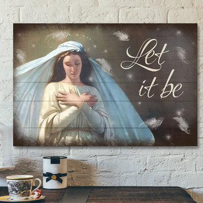 God Canvas - Bible Verse Canvas - Let It Be - Meaningful Christian Canvas - Scripture Canvas - Ciaocustom