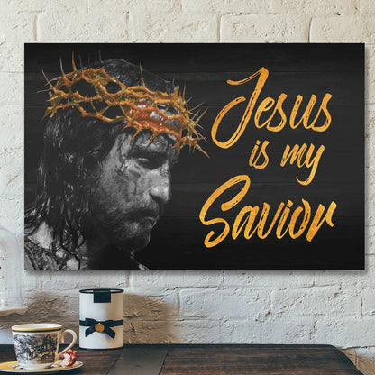 Bible Verse Canvas - Jesus Is My Savior Canvas Wall Art - Scripture Canvas Wall Art - Ciaocustom