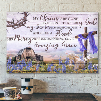 His Mercy Reigns Unending Love - Bible Verse Canvas - Scripture Canvas Wall Art - Ciaocustom