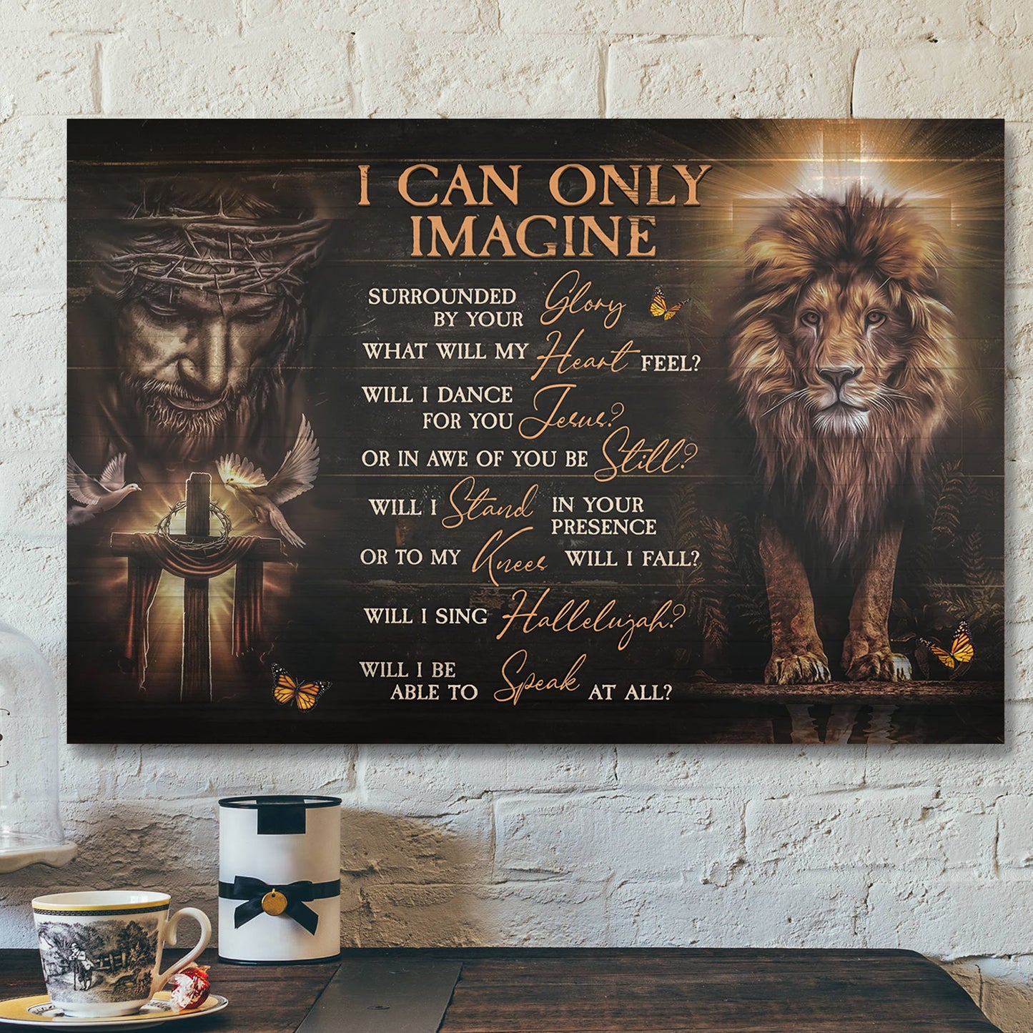 Jesus And The Lion Of Judah Wall Art