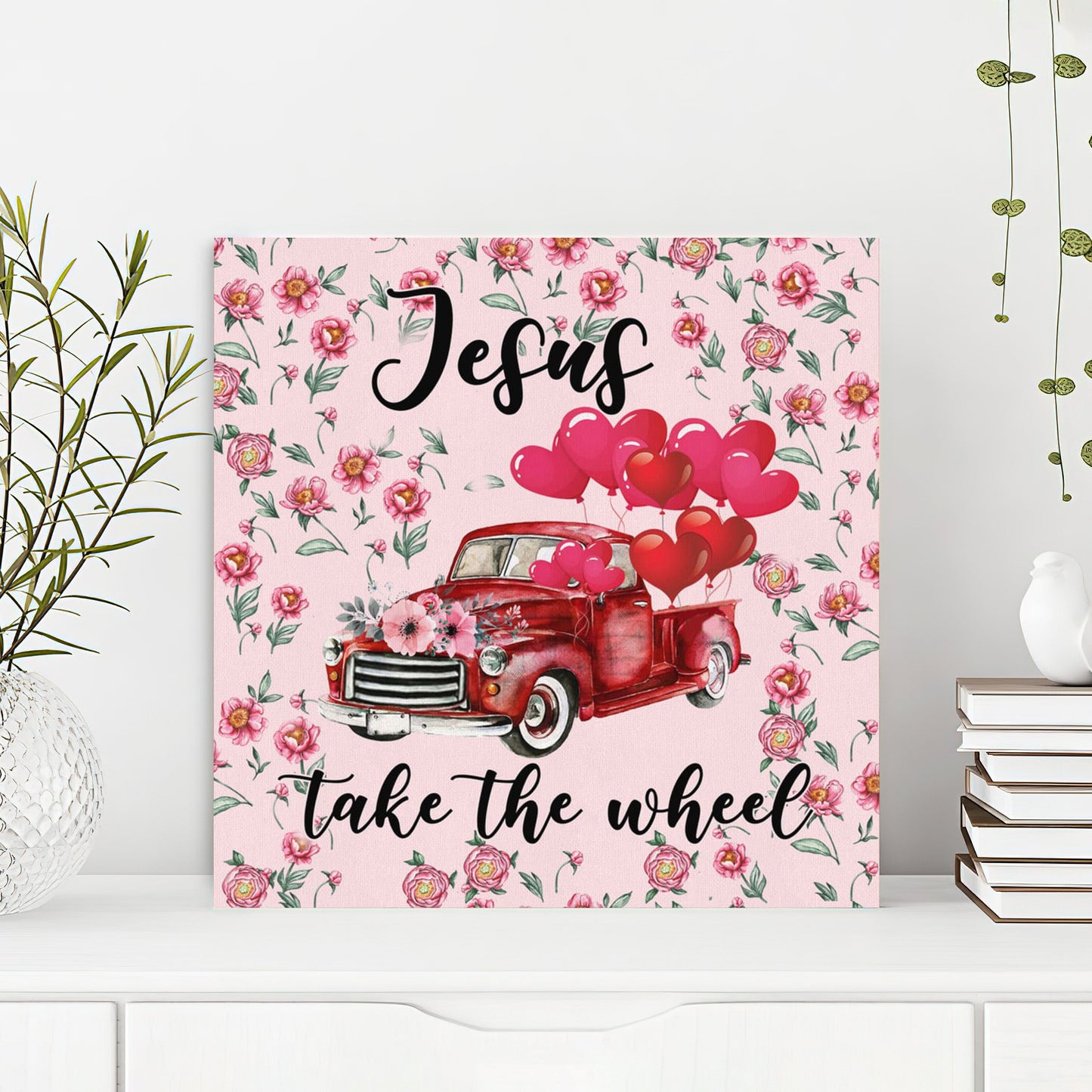 Bible Verse Canvas - God Canvas - Jesus Take The Wheel Wall Art Canvas Print - Scripture Canvas Wall Art - Ciaocustom