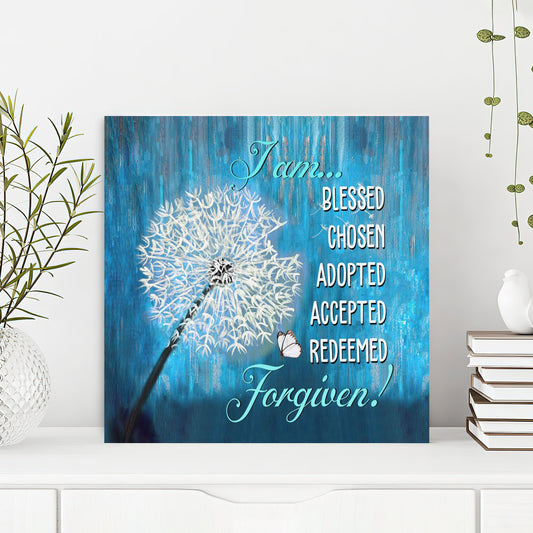 Bible Verse Canvas - God Canvas - I Am Blessed Canvas Wall Art - Scripture Canvas Wall Art - Ciaocustom