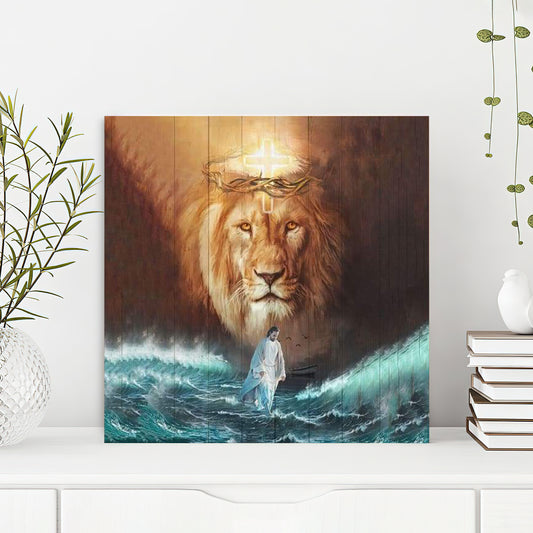 Jesus The Lion Of Judah Canvas Wall Art - Bible Verse Canvas - God Canvas - Scripture Canvas Wall Art - Ciaocustom