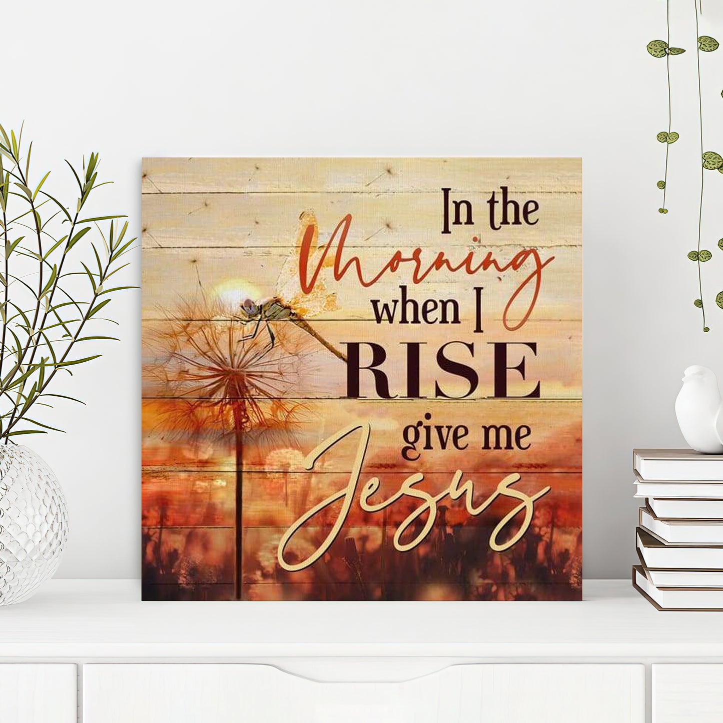 Give Me Jesus Canvas Wall Art - Bible Verse Canvas - God Canvas - Scripture Canvas Wall Art - Ciaocustom
