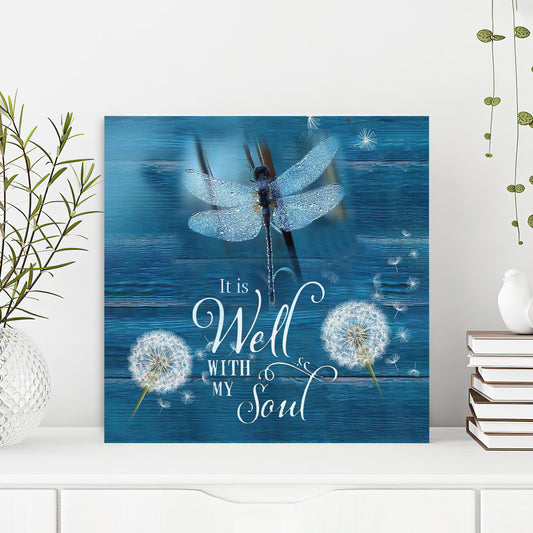 Bible Verse Canvas - God Canvas - It Is Well With My Soul Canvas Wall Art - Scripture Canvas Wall Art - Ciaocustom
