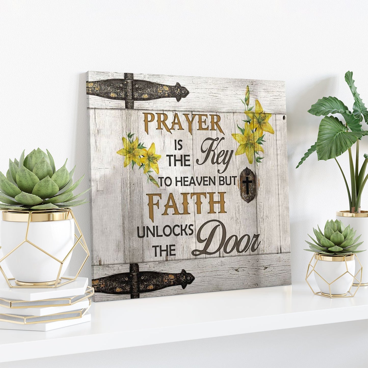 Bible Verse Canvas - Prayer Is The Key To Heaven Canvas Wall Art - Scripture Canvas Wall Art - Ciaocustom