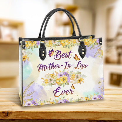 Mom Gift Best Mother In Law Ever Leather Bag - Women's Pu Leather Bag - Best Mother's Day Gifts