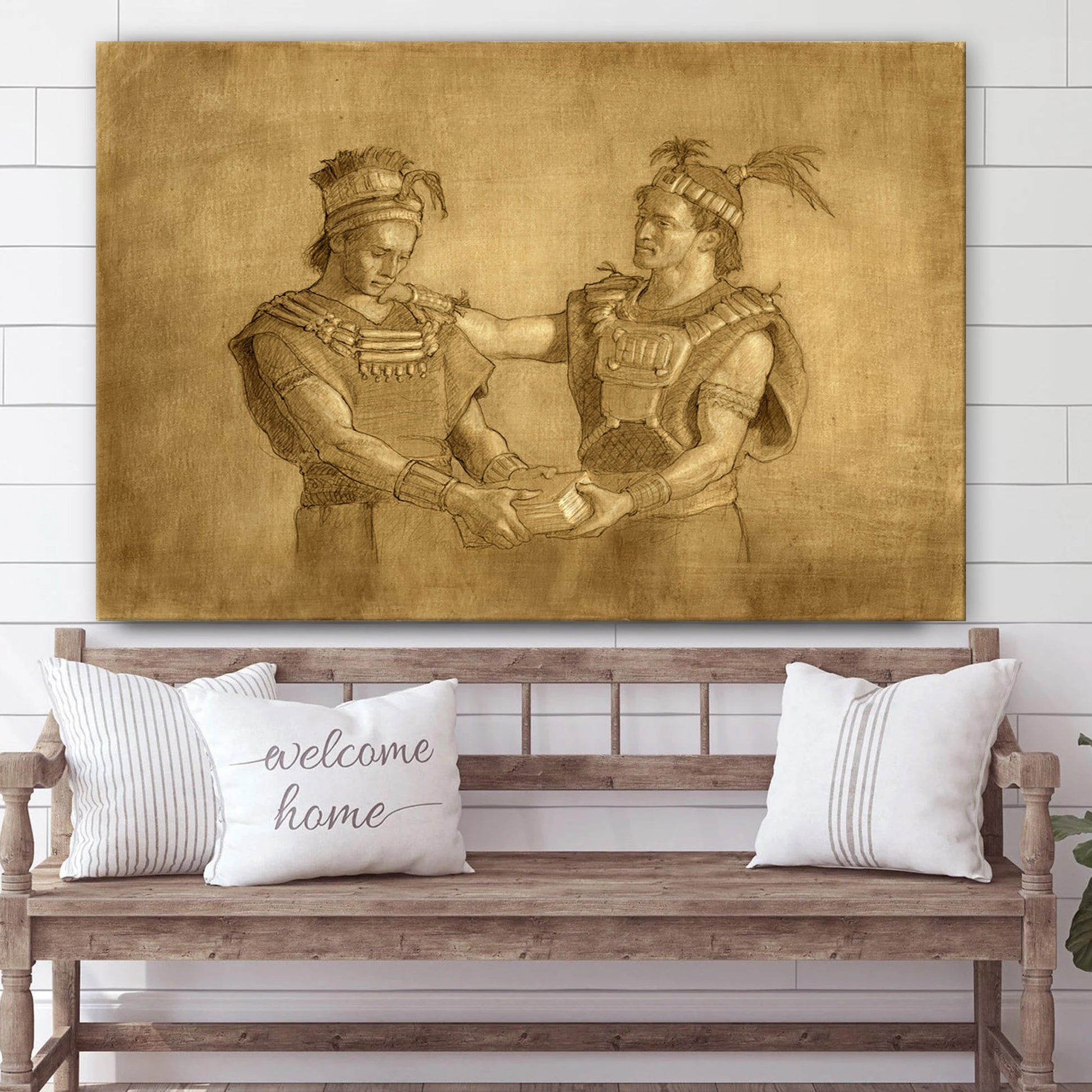 Mormon And Moroni  Canvas Pictures - Jesus Christ Canvas - Christian Wall Art